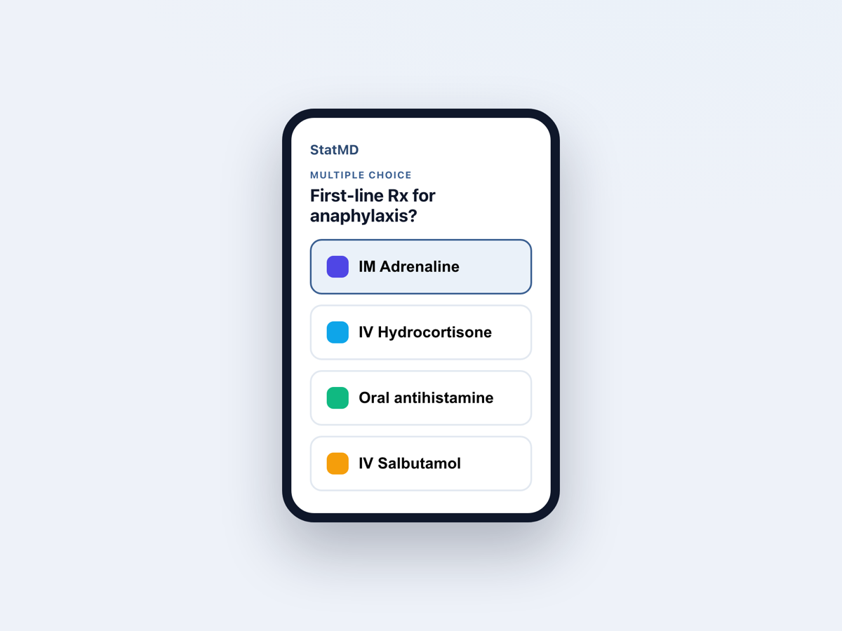 Answer from any phone — StatMD live polling & quizzes for medical teaching